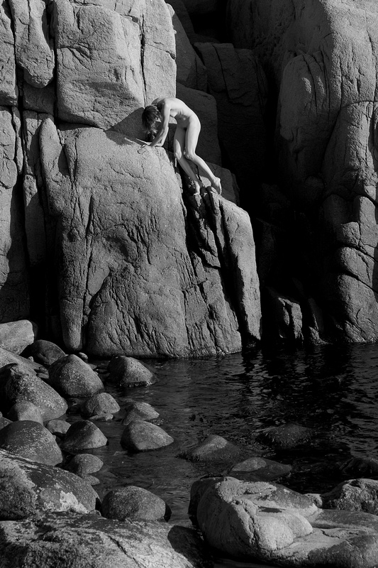 Nude in a Rocky Crevice 15